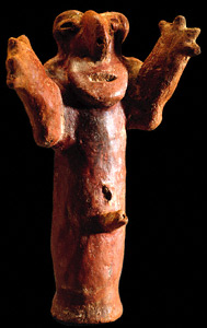 Male anthropomorphic statuette